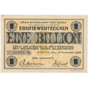 Szczecin (Stettin), 1 bilion marek 1923