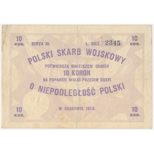 Polski Skarb Wojskowy, 10 koron 1914, Ser.III