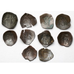 Byzance, Aspron trachy - lot (10 pièces)