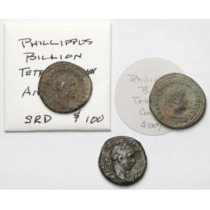 Impero Romano, tetradrachmi in lega - set (3 pezzi)