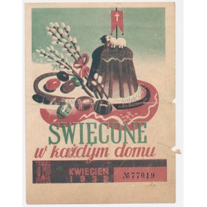 A Small Contribution, ŚWIĘCONE in Every Home, April 1938