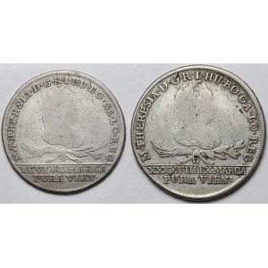 Galicia and Lodomeria, 15 and 30 kreuzers, 1776 – set (2 pieces)