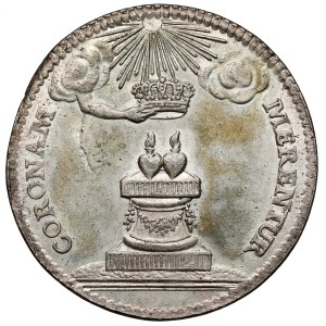 August III of Saxony, 2-grosz coin, 1738—wedding commemorative