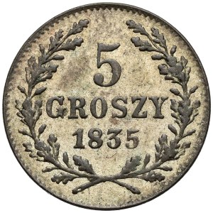 Slobodné mesto Krakov, 5 grošov, 1835