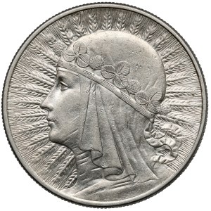 Głowa Kobiety 10 złotych 1932 bz, Londyn