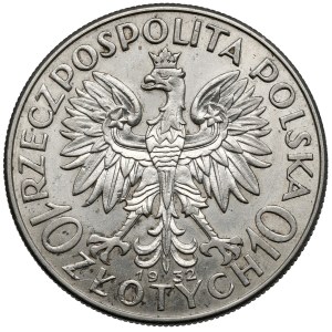 Głowa Kobiety 10 złotych 1932 bz, Londyn