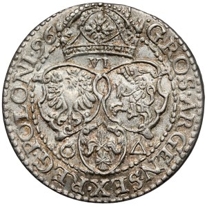 Sigismund III. Wasa, Sechser aus Malbork, 1596