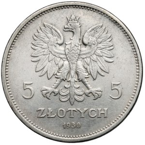 Fahne mit 5 Złoty, 1930