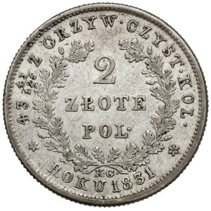 Powstanie Listopadowe, 2 złote 1831 KG