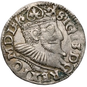 Sigismund III Vasa, Wschowa Tri-coin, 1595 – with a grid