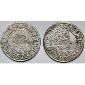 Sigismund I the Old, Gdańsk grosz 1539 and 1540 - set (2 pieces)