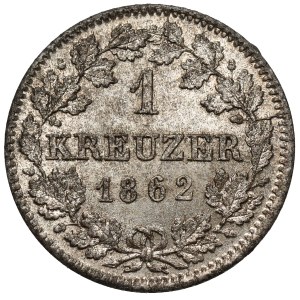 Bawaria, Maksymilian II Józef, Krajcar 1862, Monachium