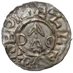 Czechy, Bolesław II (972-999) Denar, Praga - Kotwica / Kapliczka - b.rzadki