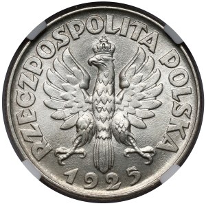Žena a klasy, 2 zloté, 1925, bez tečky, Filadelfie
