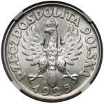 Woman and Ears of Wheat, 2 zlote, 1925 (no dot), Philadelphia