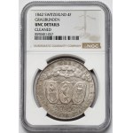 Switzerland, Graubünden, 4 francs, 1842 — Shooting Festival