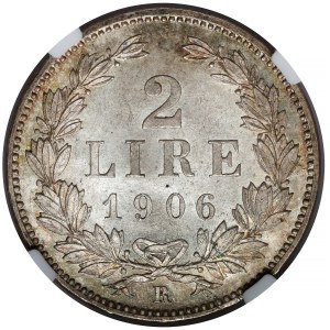 San Marino, 2 liry 1906-R, Řím