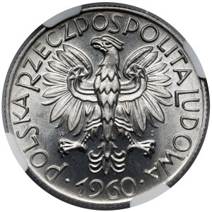 5 zlotych, 1960, Fisherman