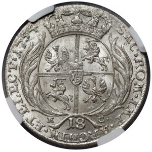 August III of Saxony, born in Leipzig in 1754 CE – bulldog-like – a beautiful wreath