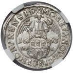 John II Casimir, Ort, Toruń, 1663 HDL - decorative chain