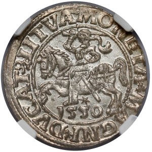 Sigismund II. August, Halbgroschen, Vilnius 1550 – L – selten