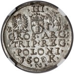 Sigismund III Vasa, Trojak, Kraków, 1600 - BEAUTIFUL