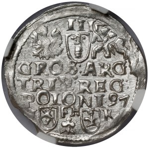 Sigismund III Vasa, Poznań Trojak, 1597 – mint-struck