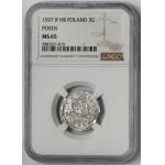 Sigismund III Vasa, Poznań Trojak, 1597 – mint-struck
