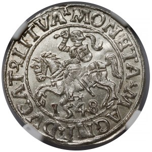 Sigismund II Augustus, Vilnius Half-Groschen, 1548 – Roman – LI