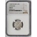 Sigismund II Augustus, Vilnius Half-Groschen, 1548 – Roman – LI