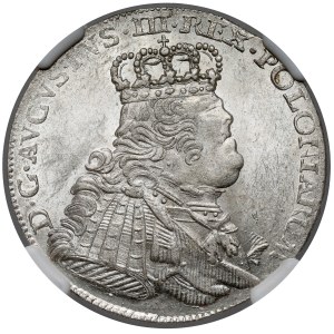 August III of Saxony, Leipzig 1754 CE - bulldog-like - with shading