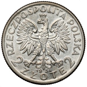 Testa di donna, 2 złoty, 1934