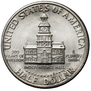 USA, 1/2 Dollar 1976, Philadelphia – „Partial Collar“