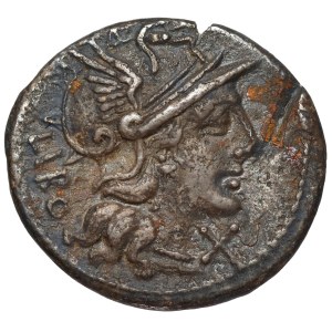 Republika Q. Marcius Libo. (148 p.n.e.) Denar, Rzym