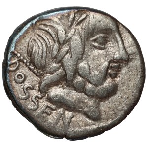 Republic, L. Rubrius Dossenus (87 B.C.) Denarius, Rome