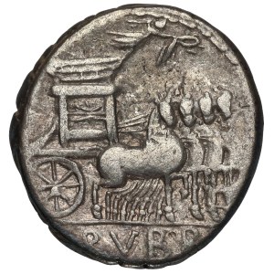 Republic, L. Rubrius Dossenus (87 B.C.) Denarius, Rome