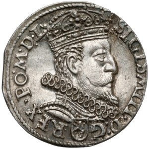 Sigismund III Vasa, Kraków 3-D Coin, 1604—with a die strike