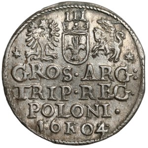 Sigismund III Vasa, Kraków 3-D Coin, 1604—with a die strike