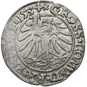 Sigismund I the Old, Toruń grosz, 1534—wearing a bonnet