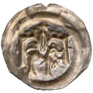 Leszek the White, Kraków bracteate—a lion beneath a tower on two arches