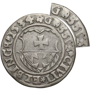 Zygmunt I. Starý, Elblátsky groš z roku 1534 – chyba GO/RSSVS