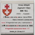 Zygmunt I Stary, Grosz Elbląg 1534 - PRVS