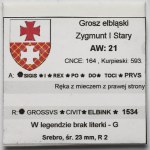 Zygmunt I Stary, Grosz Elbląg 1534 - PRVS