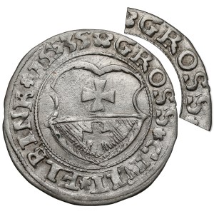 Sigismund I the Old, Elbląg grosz, 1535 – GROSS / Elbink – undated
