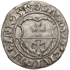 Sigismund I the Old, Elbląg grosz, 1535 - PRVSSI