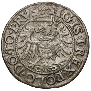 Sigismund I the Old, Elbląg grosz, 1538 — RARE date