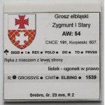 Zygmunt I Stary, Grosz Elbląg 1539 - w prawo - PRVSS - rozeta