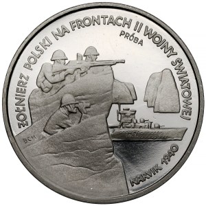 NICKEL Trial Coin, 100,000 zlotys, 1991, Narvik