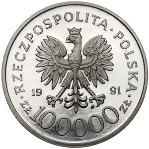 NICKEL Trial Coin, 100,000 zlotys, 1991, Narvik