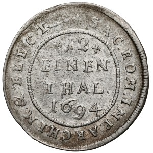 August II the Strong, 1/12 thaler, 1694 EPH, Leipzig